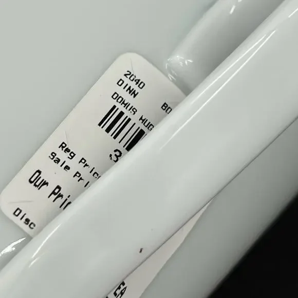 Bernardaud France Douce Porcelain All White Mug. Set of 4 - Picture 5 of 5